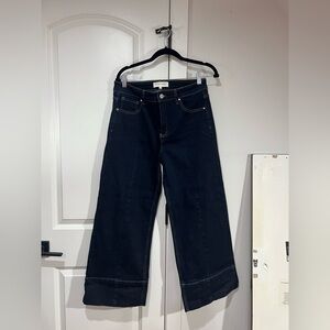 Risen Dark Blue trouser hem wide leg